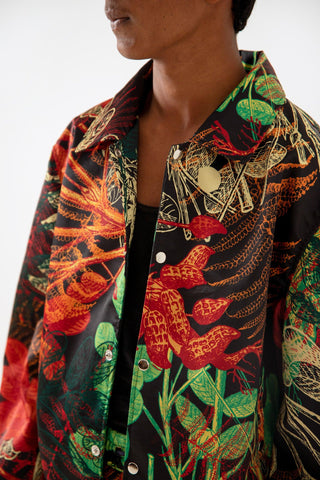 JUNGLE PRINT OVERSIZED BOMBER - Rastah