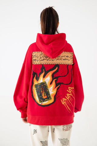 THE MADMAN - RED HOODIE - Rastah
