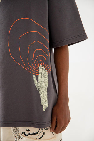 "I AM NOBODY" GREY T-SHIRT - Rastah