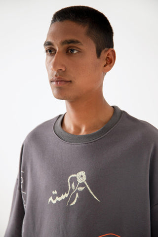 "I AM NOBODY" GREY T-SHIRT - Rastah
