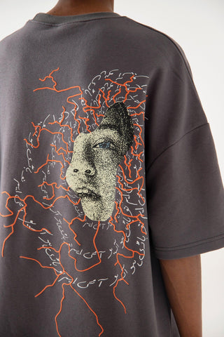 "I AM NOBODY" GREY T-SHIRT - Rastah