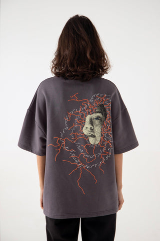 "I AM NOBODY" GREY T-SHIRT - Rastah