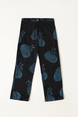 "WHO AM I" HAND PRINTED TROUSERS - Rastah