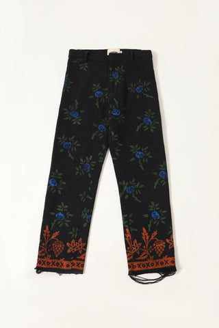 BLOCK PRINTED "GARDEN" PANTS - Rastah