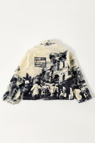 "FROM LAHORE WITH LOVE" SHERPA JACKET - Rastah
