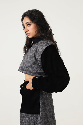 QUILTED SATIN TOP - Rastah