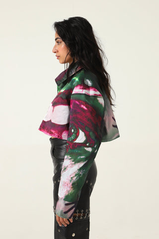 PRINTED CROPPED SHIRT - Rastah