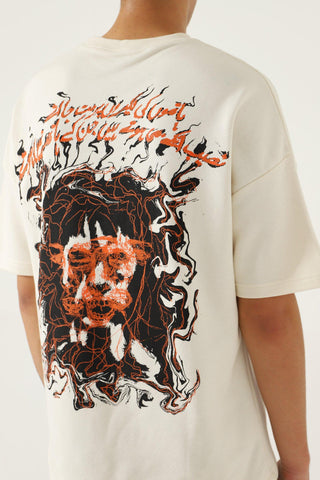 "DESTINY" BEIGE T SHIRT - Rastah