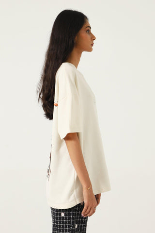 "DESTINY" BEIGE T SHIRT - Rastah
