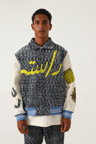 UJBESOKE X RASTAH VARSITY BOMBER - Rastah