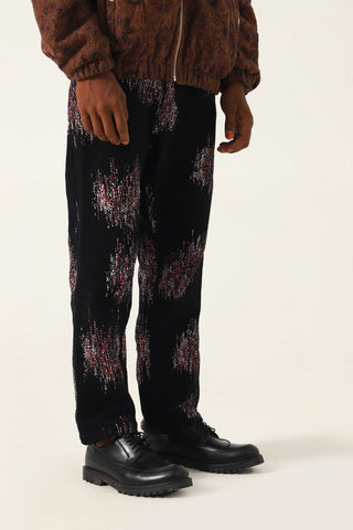 FLORAL WARP PRINT PANTS - Rastah