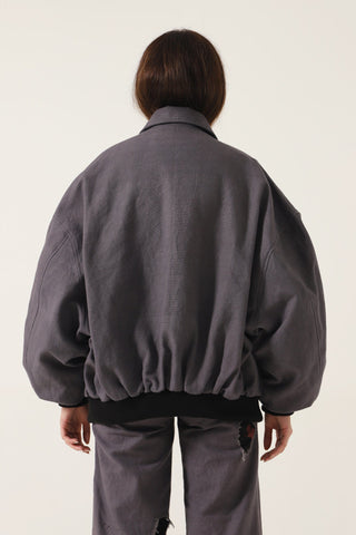 HANDWOVEN OVERSIZED BOMBER - Rastah
