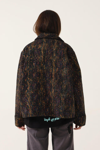 ABSTRACT BLOCK PRINT COACH JACKET - Rastah