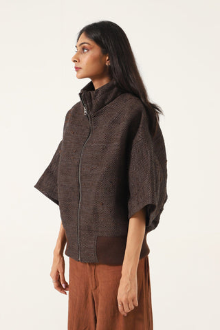 RECYCLED HANDWOVEN SHORT SLEEVE JACKET - Rastah