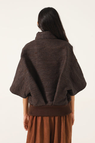 RECYCLED HANDWOVEN SHORT SLEEVE JACKET - Rastah