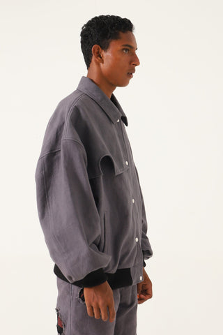 HANDWOVEN OVERSIZED BOMBER - Rastah