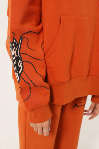 "ENLIGHTENMENT" RUST HOODIE - Rastah