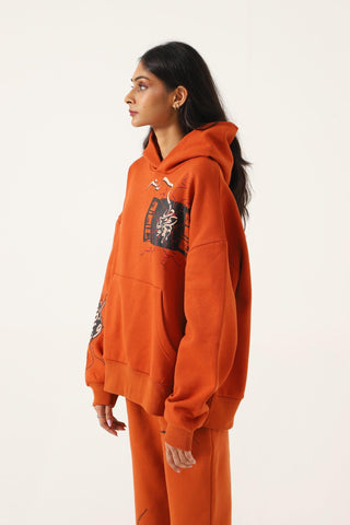 "ENLIGHTENMENT" RUST HOODIE - Rastah