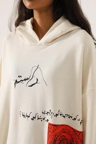 "SEEDHA RASTAH" BEIGE HOODIE - Rastah