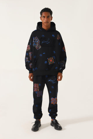 BLOCK PRINT PATCHWORK HOODIE "VERSION 4" - Rastah