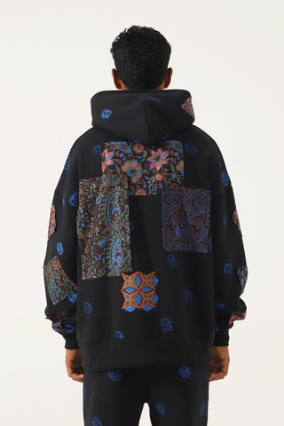 BLOCK PRINT PATCHWORK HOODIE "VERSION 4" - Rastah