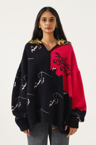 "EMPTY HEARTS" FURRY SWEATER - Rastah