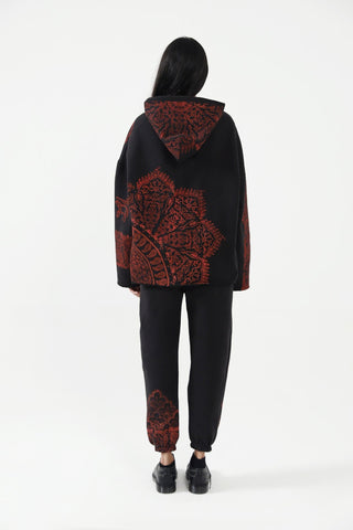 "KALAMKAAR" VERSION 2 BLOCKPRINT HOODIE - Rastah