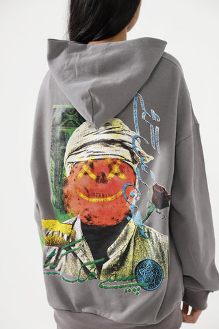 "SAJAN RUS GAYE" SMOKE GREY HOODIE - Rastah
