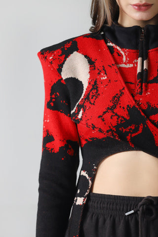 "See and be seen" knitted tactical sweater