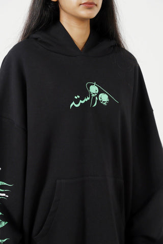 "HANIF NIAZI" PRINTED COLLAB HOODIE - Rastah