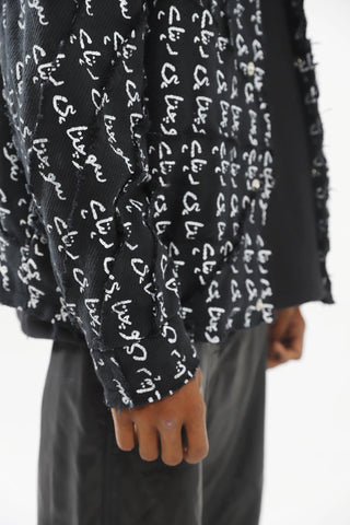 "SOCHTA HI REHTA HAI" HANDWOVEN DISTRESSED DENIM JACKET - Rastah