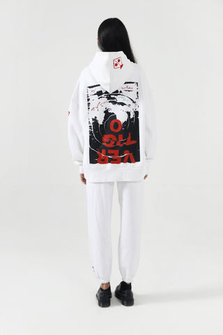 "A-POLITICAL" HAND PRINTED SWEATPANTS - Rastah