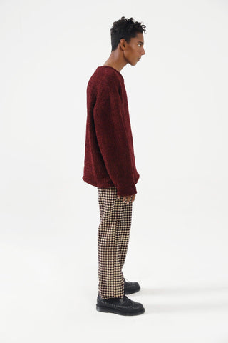 HAND WOVEN VELVET SWEATER - Rastah