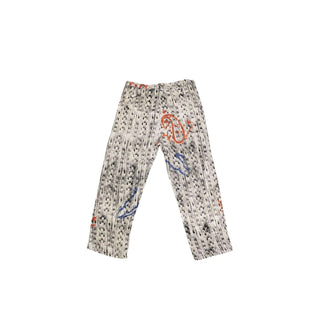 Motion Blur Block Print Hand-Woven Pant - Rastah