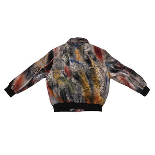 “LOST IN TRANSLATION” Abstract block-print Bomber jacket - Rastah