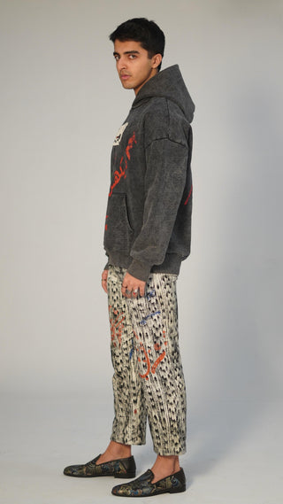 Exploding Mango Acid Wash Hoodie - Rastah