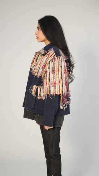 Chaos Camo and Denim Patch jacket - Rastah