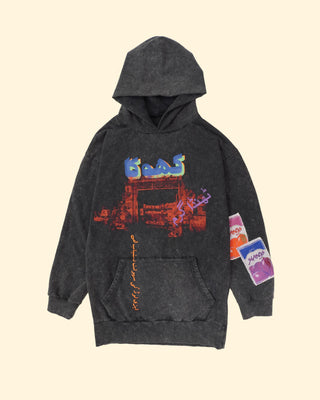KHOKA ACID WASH HOODIE - Rastah