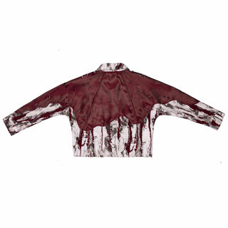 Silk and Jacquard Distressed Panel Jacket - Rastah