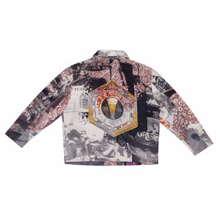Printed "Notoriety" Twill Jacket - Rastah