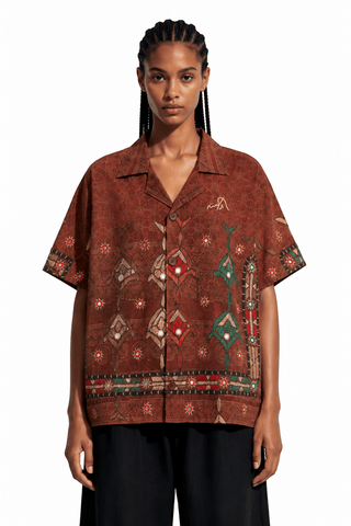 Phulkari Button Down