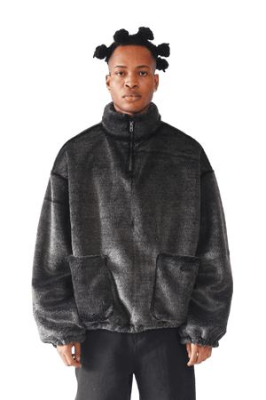 Faux fur pullover jumper