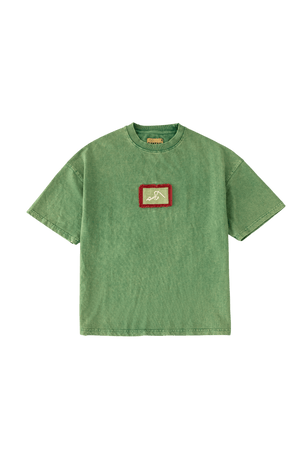 Green patchwork T-shirt