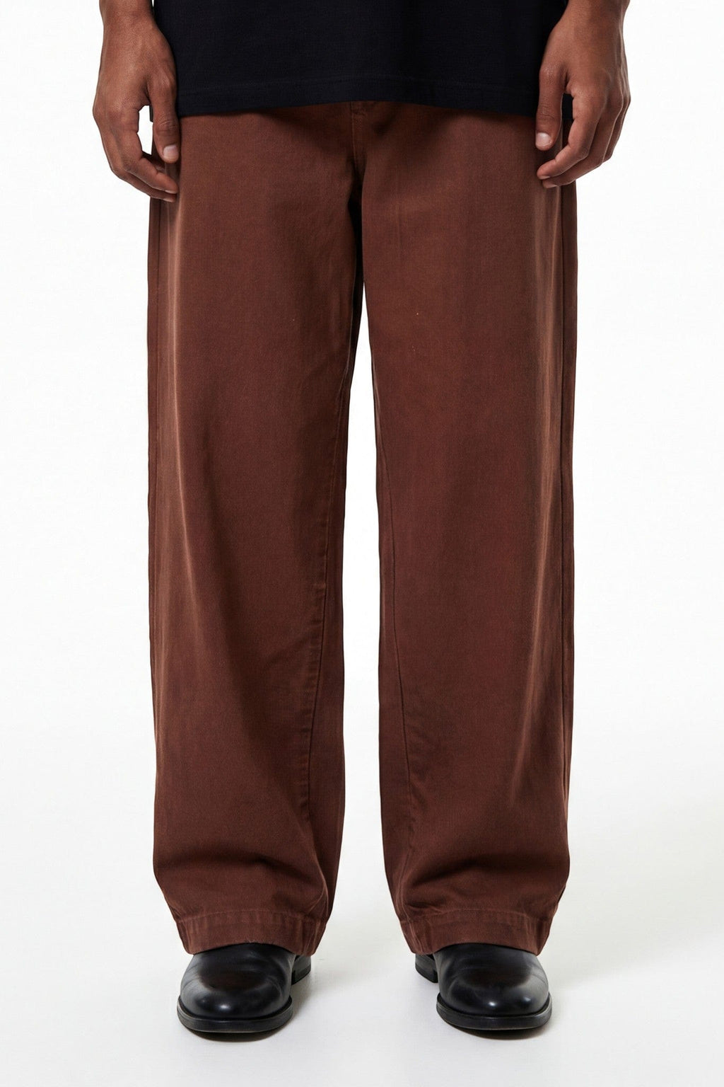 Brown straight-leg denim – Rastah