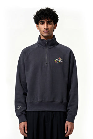 Grey postcard sweatshirt
