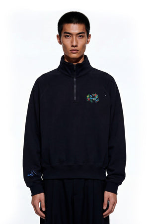 Black postcard sweatshirt