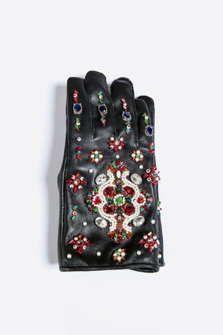 Kahani hand-embroidered gloves