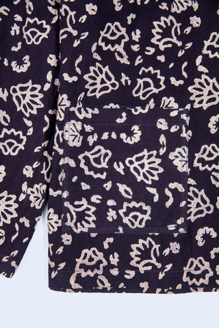 Dark Brown Ajrak Panel Shirt