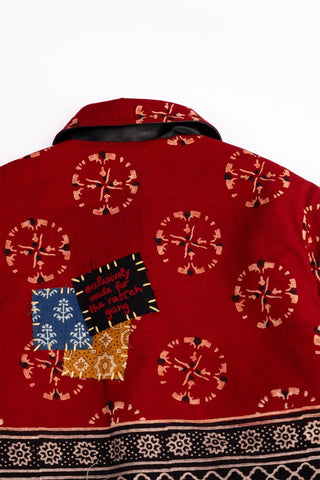 Reversible Block-Printed Denim Jacket