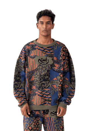 Belief jacquard sweater